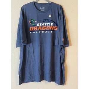 Men's 3XL NWOT Seattle Dragons XFL G III Sport By‎ Carl Banks Short Sleeve Shirt